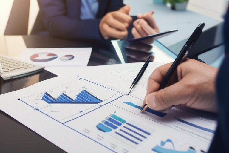 Profesional explicando un plan financiero personalizado a un cliente